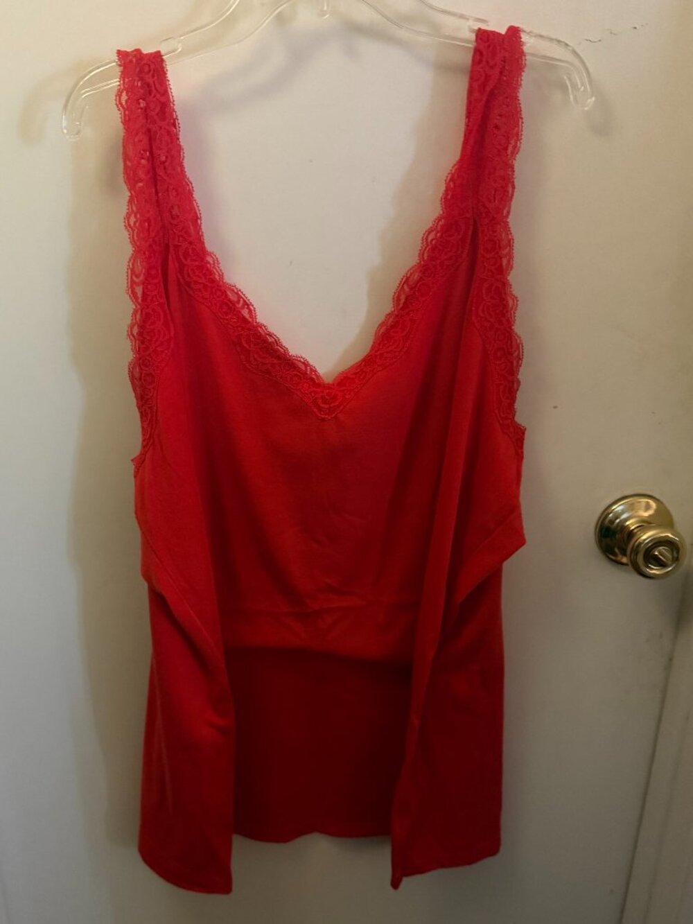 Faded Glory Cherry Red Camisole W 3X